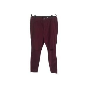 Fashion Nova Jeans Womens Size 2X Burgundy Canopy 2X High Waisted Tencel Blend